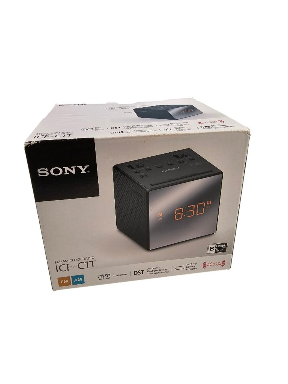 Sony Clock Radio FM/AM With Dual Alarm & Backup Battery ICF-C1T NEW in Box